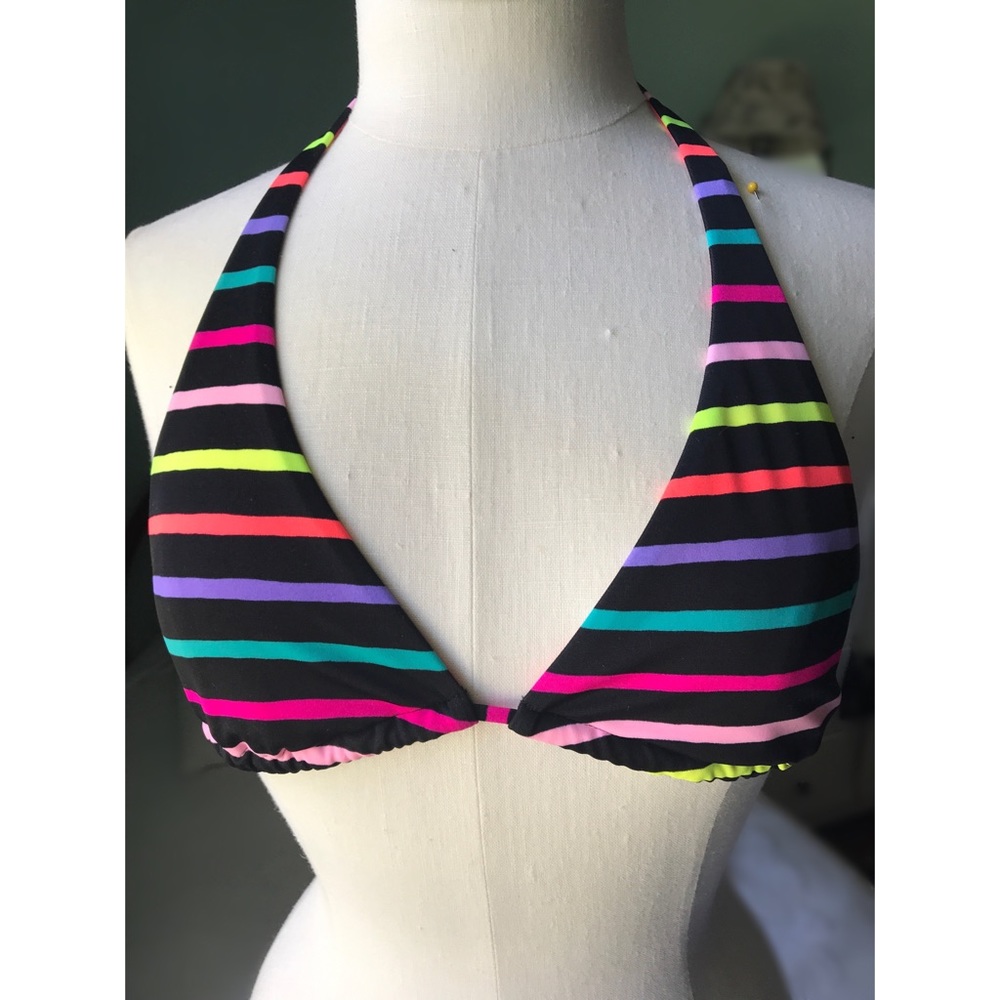 [Victoria’s Secret] Multi Color Striped Swim Top